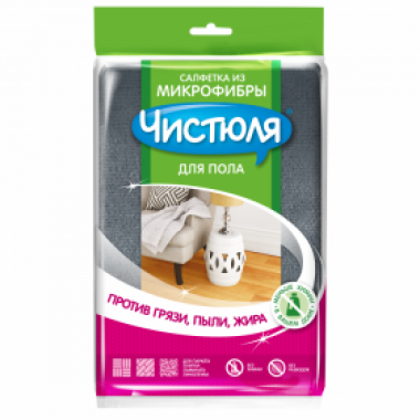 ФотоСалфетка для пола Чистюля 50*60 микрофибра 1/36