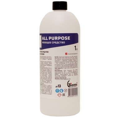 ФотоALL PURPOSE Щелочное средство для мытья пола, низкопенное 1л 