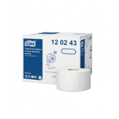 ФотоТуалетная бумага Tork Premium в мини рул 2-сл170 м